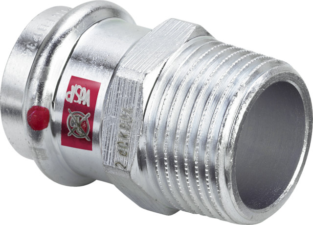 Viega Übergangsstück mit SC Prestabo 1111 in 22mm x R3/4 Stahl verzinkt