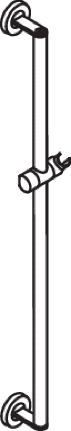 HEWI Brausehalterstange, d:25, L:900, chrom