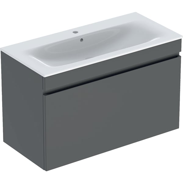 Geberit Renova Plan Set MWT m. US, 1 Schubl. 100x62,2x48cm, lava/KeraTect