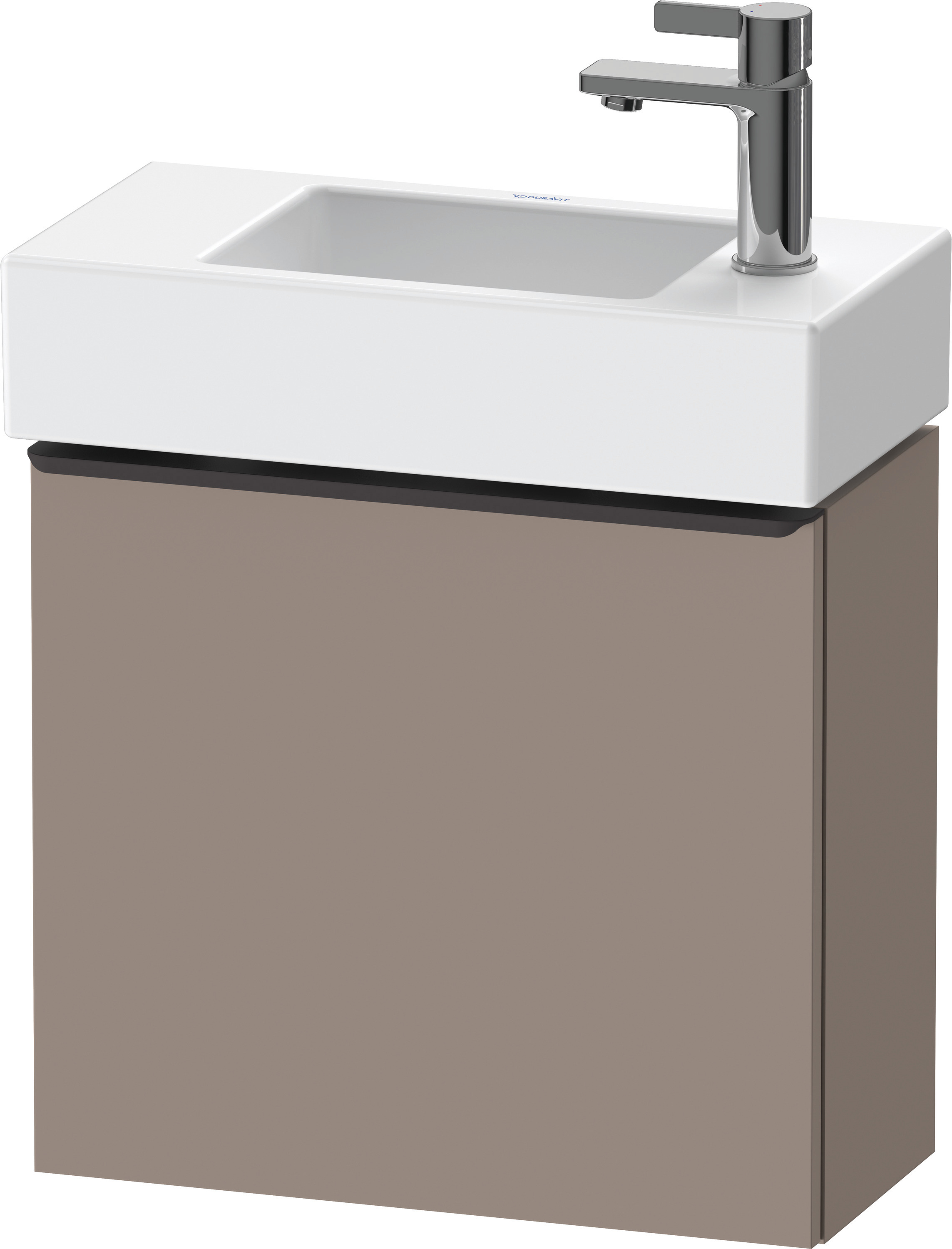 Duravit D-Neo WTU,Wdh,Tür:1,TA:LI,Gr:Dia.Schw 484x222x440mm,Basalt Matt,Dekor