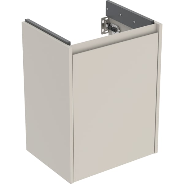 Geberit Renova Plan US für HWB, mit 1 Tür 45,7x60,6x35cm, sandgrau/l. seidenmatt