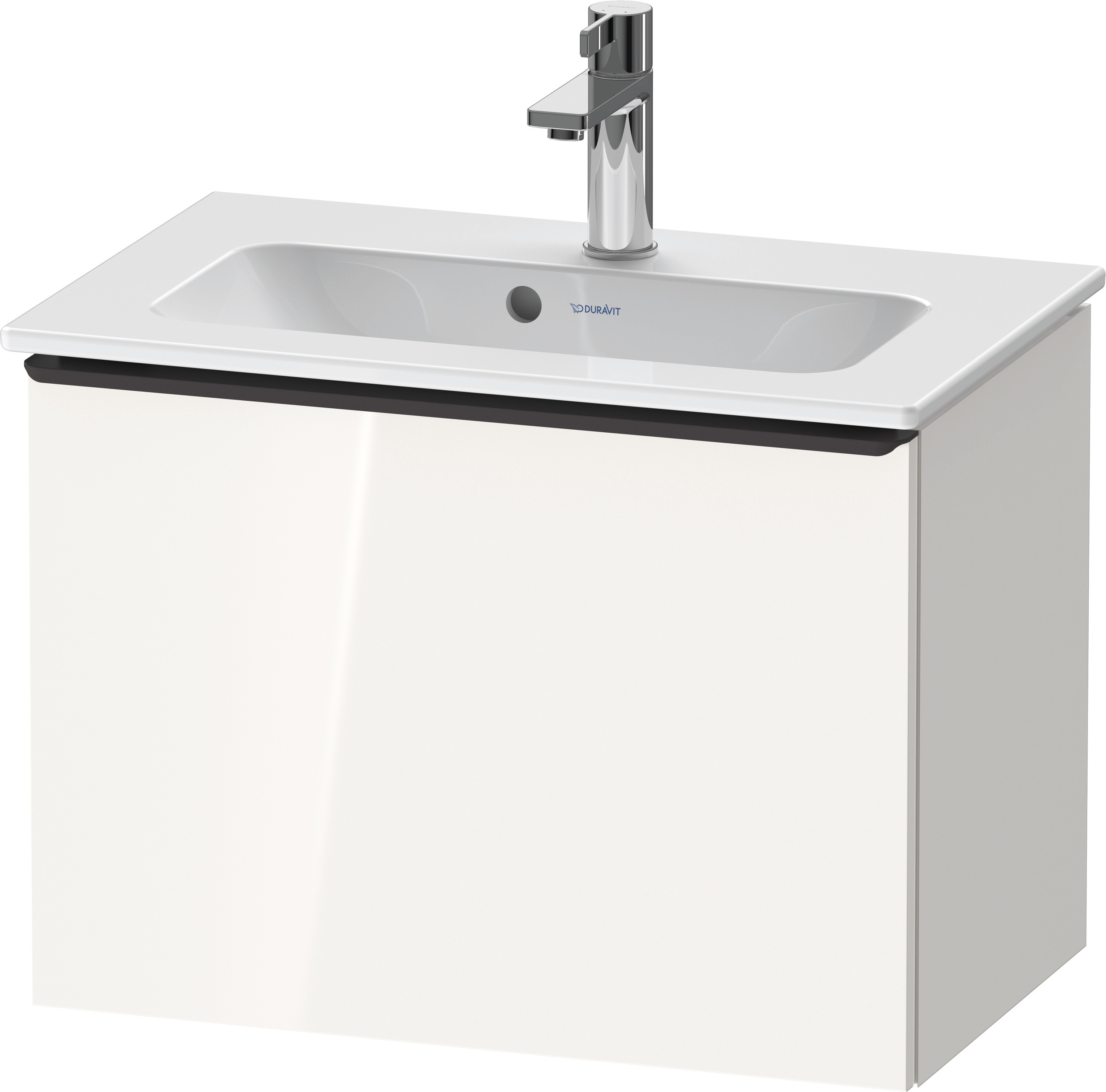 Duravit D-Neo WTU,Wdh,Ausz:1,Gr:Diamant Schw. 610x372x440mm,Weiß Hochglanz,Dekor