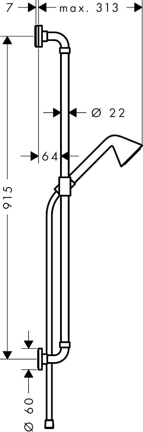 Hansgrohe Brausenset Axor Front BBR