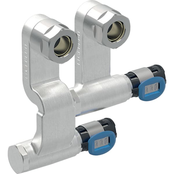 Geberit FlowFit Set Anschluss-Endstück rechts für Vorl./Rückl. SiBr d16-15