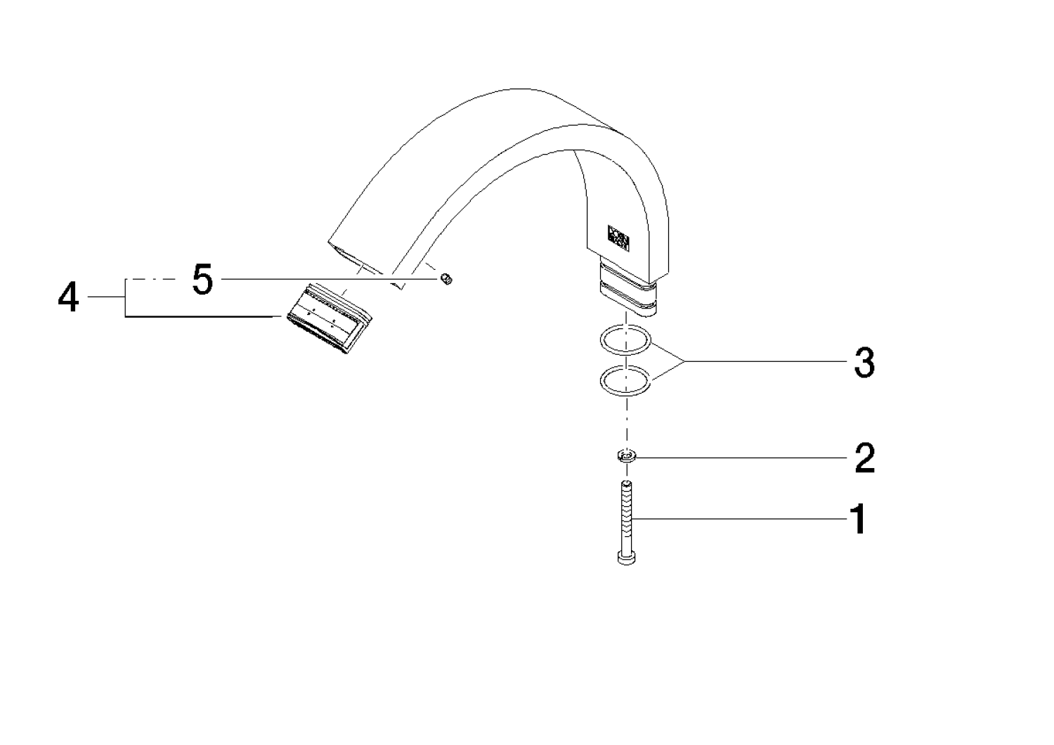 DO Auslauf ERSATZTEILE 90282220100 155 x 128 x 35 mm Chrom