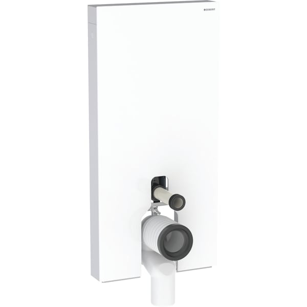 Geberit Monolith Sanitärmodul für Stand-WC 101 cm Glas weiß