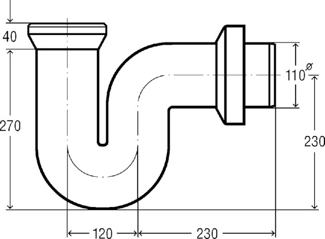 Viega Geruchverschluss 3741 in 110mm Kunststoff weiss