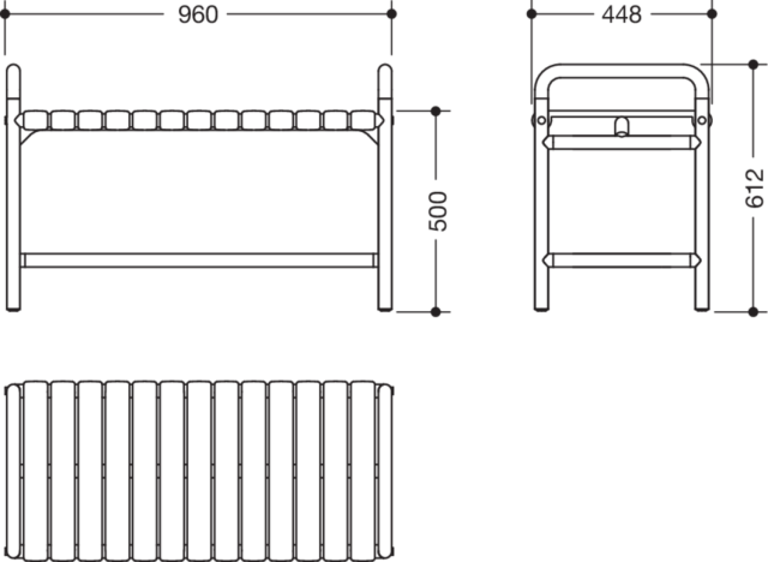 HEWI Duschbank Ser 801, B:960mm, Stützlast 300 kg reinweiß