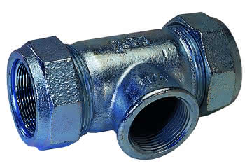 gebooriginal Temperguss-KLV Serie 150 Typ T 1 1/4" für Stahlrohr gebooriginal Temperguss-KLV Serie 150 Typ T 1 1/4" für Stahlrohr