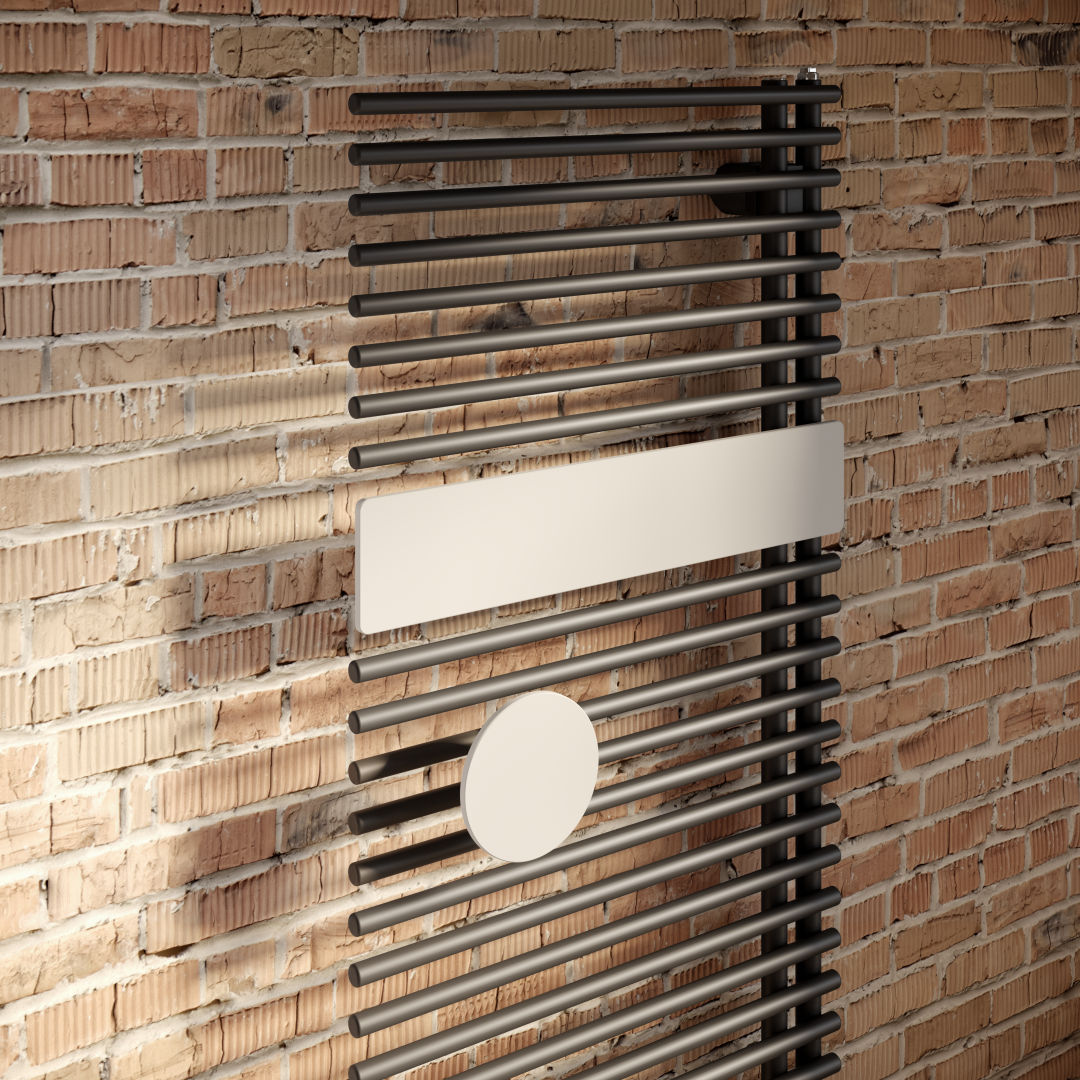 Kermi Credo Half round 1800x450x46mm QN697W,gls/RAL9016,Ausführung links
