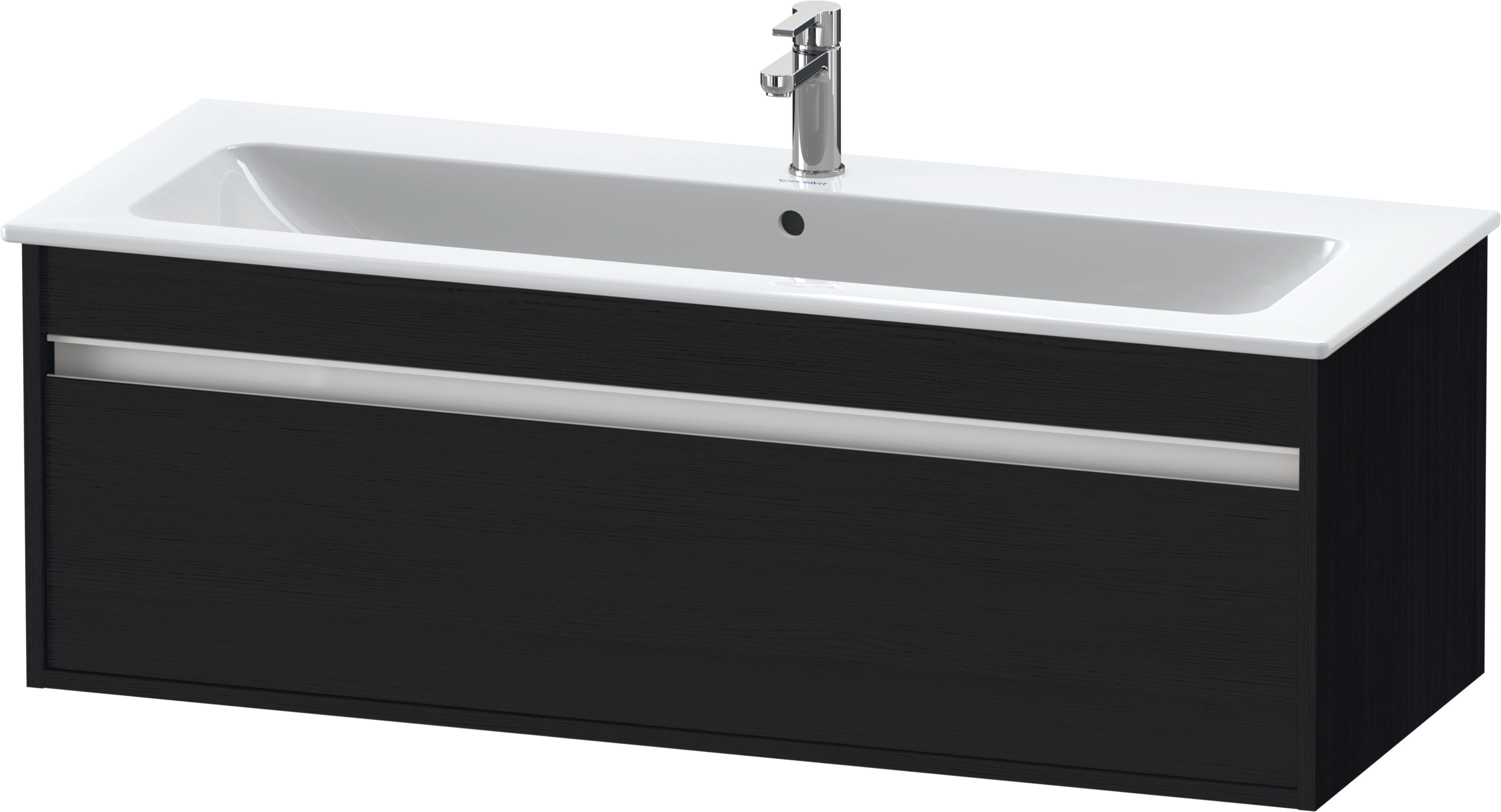 Duravit WTU Ketho f. ME by Starck, 1 Auszug 410x1200x475mm, Eiche Schwarz