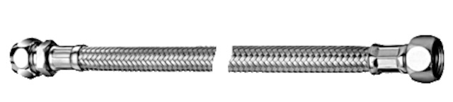 SCHELL Schlauch Clean-Fix S, flexibel 3/8" ÜM, 3/8" Verschr. x10, L:300, chrom
