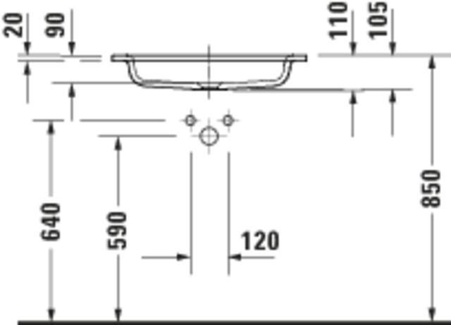 Duravit Sivida MWT,620x485mm,DuroCast Plus o. ÜL,HL 1,B.1,Weiß Seidenmatt