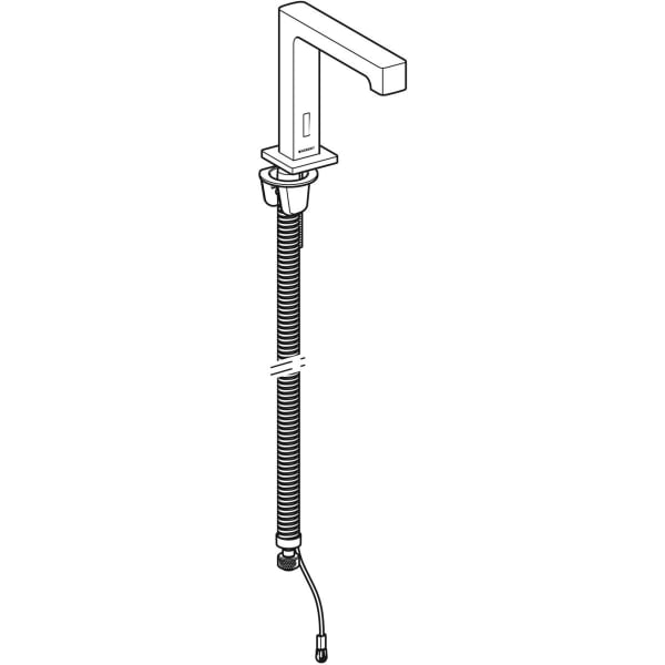 Geberit Brenta WT-Armatur, Standmontage Edelstahl gebürstet / Etc.