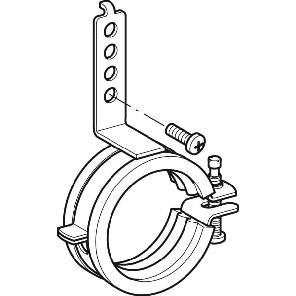 Geberit Ablaufrohrschelle, zu Geberit Montageplatte d 50-56