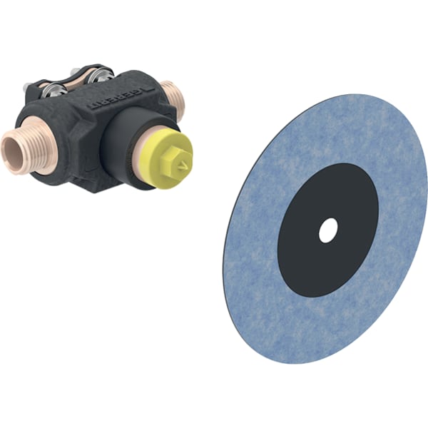 Geberit Anschlusswinkel T-Stück mit AG Rg MF1/2-Rp1/2 L:73mm Geberit Anschlusswinkel T-Stück mit AG Rg MF1/2-Rp1/2 L:73mm