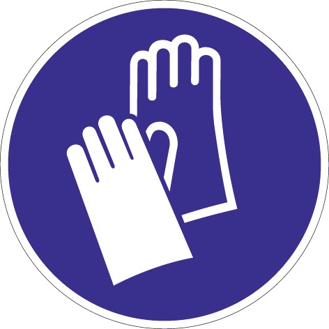 Schild Handschutz benutzen D.200mm Ku. blau/weiß ASR A1.3 DIN EN ISO 7010 Schild Handschutz benutzen D.200mm Ku. blau/weiß ASR A1.3 DIN EN ISO 7010