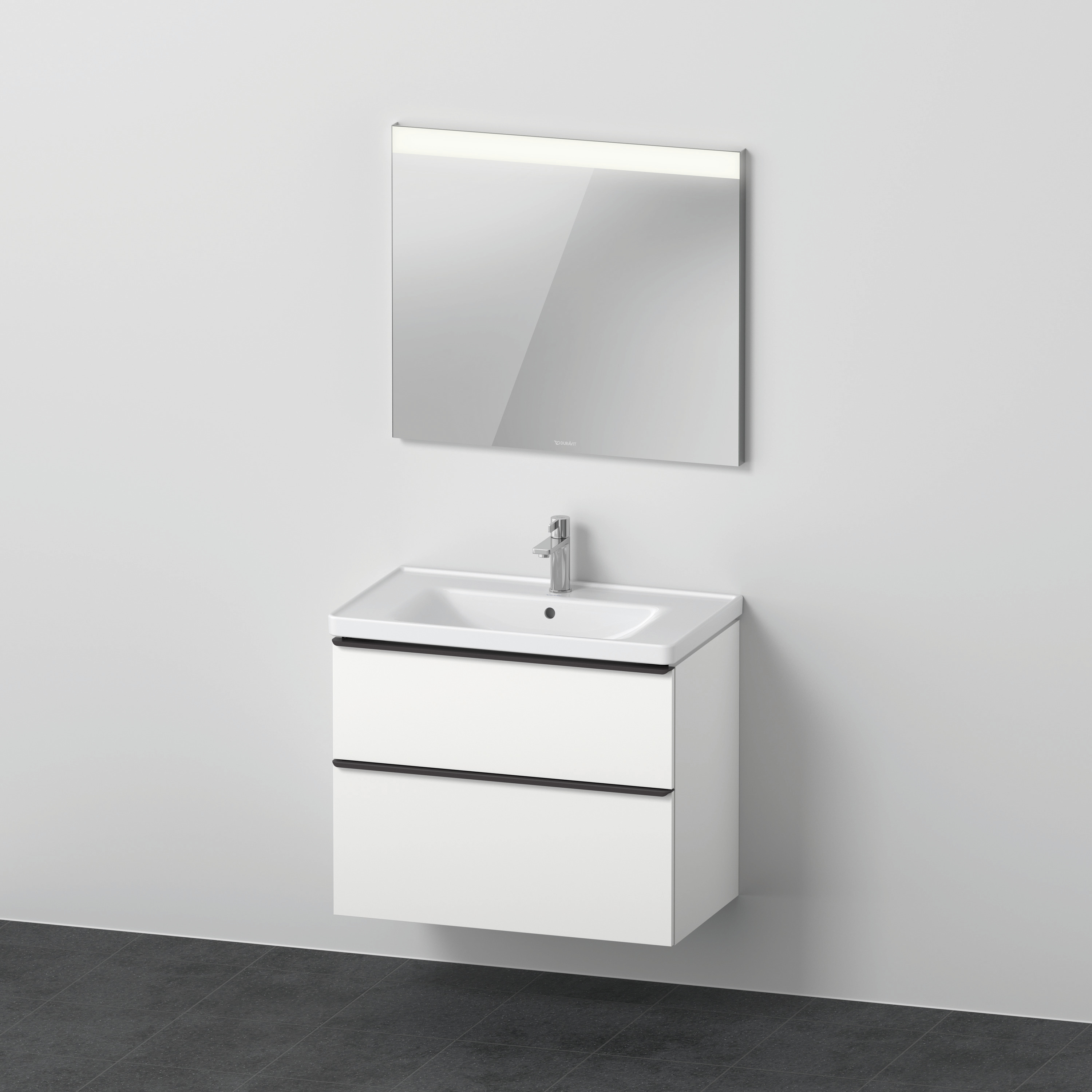 Duravit D-Neo Möbel-Set wandh. 800x480mm WT,WTU Ausz 1,SBK 1,SP Eckig,Weiß Matt
