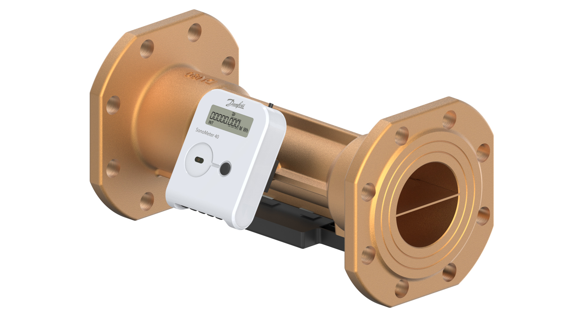 Danfoss Wärme-/Kältezähler SonoMeter 40 QP60 DN100 R PN25 24V BACne Pu IP65 MWh