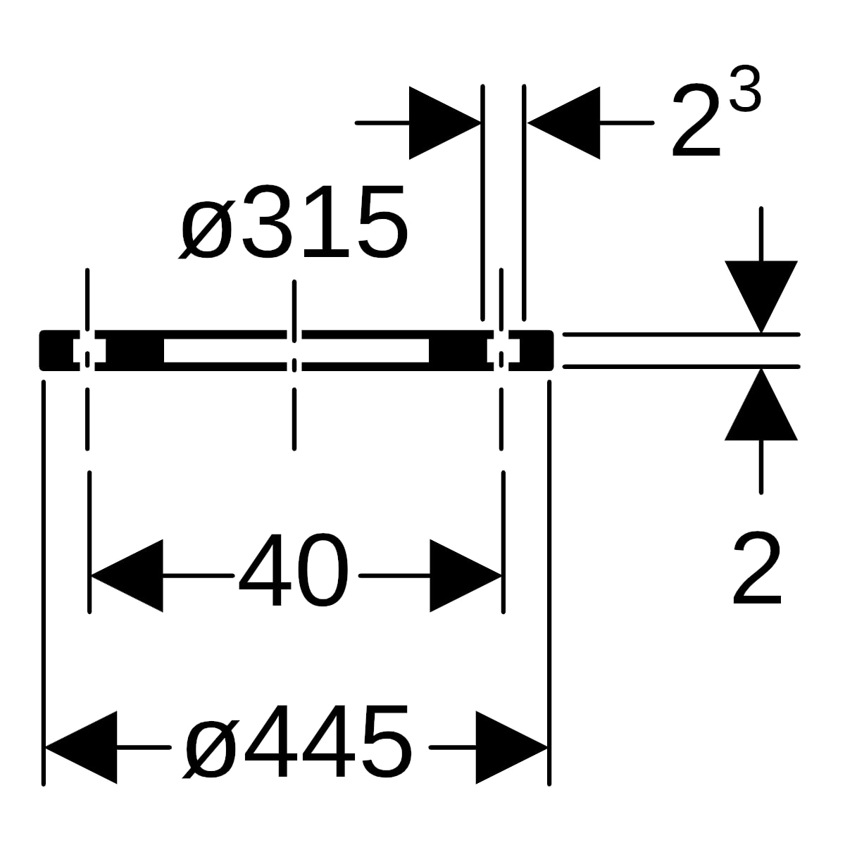 Geberit PE Losflansch d315
