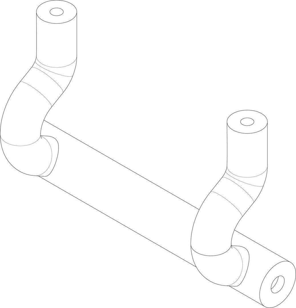 BOSCH Ersatzteil TTNR: 8735300119 Rohrleitung Bogen 35x1,5