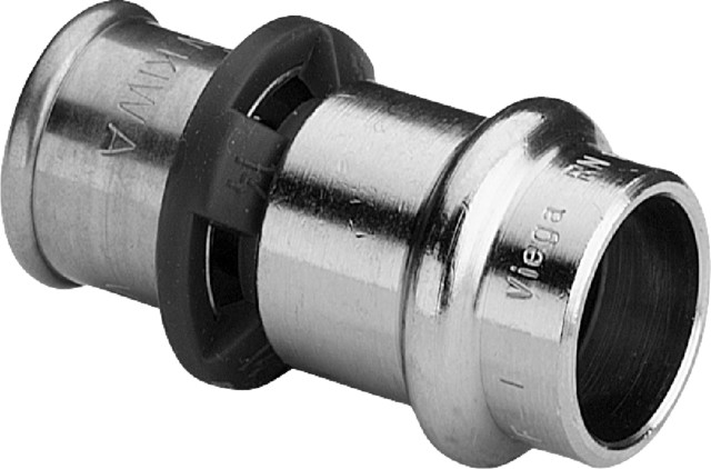 Viega Übergangsstück mit SC Sanpress 1075.12P in 14x15mm Rotguss vernickelt