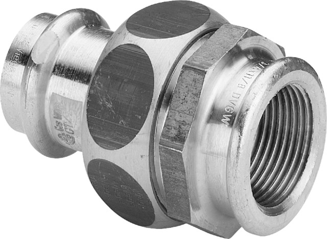 Viega Verschraubung mit SC Profipress G 2652 für Gas in 22mm x Rp3/4 Rotguss