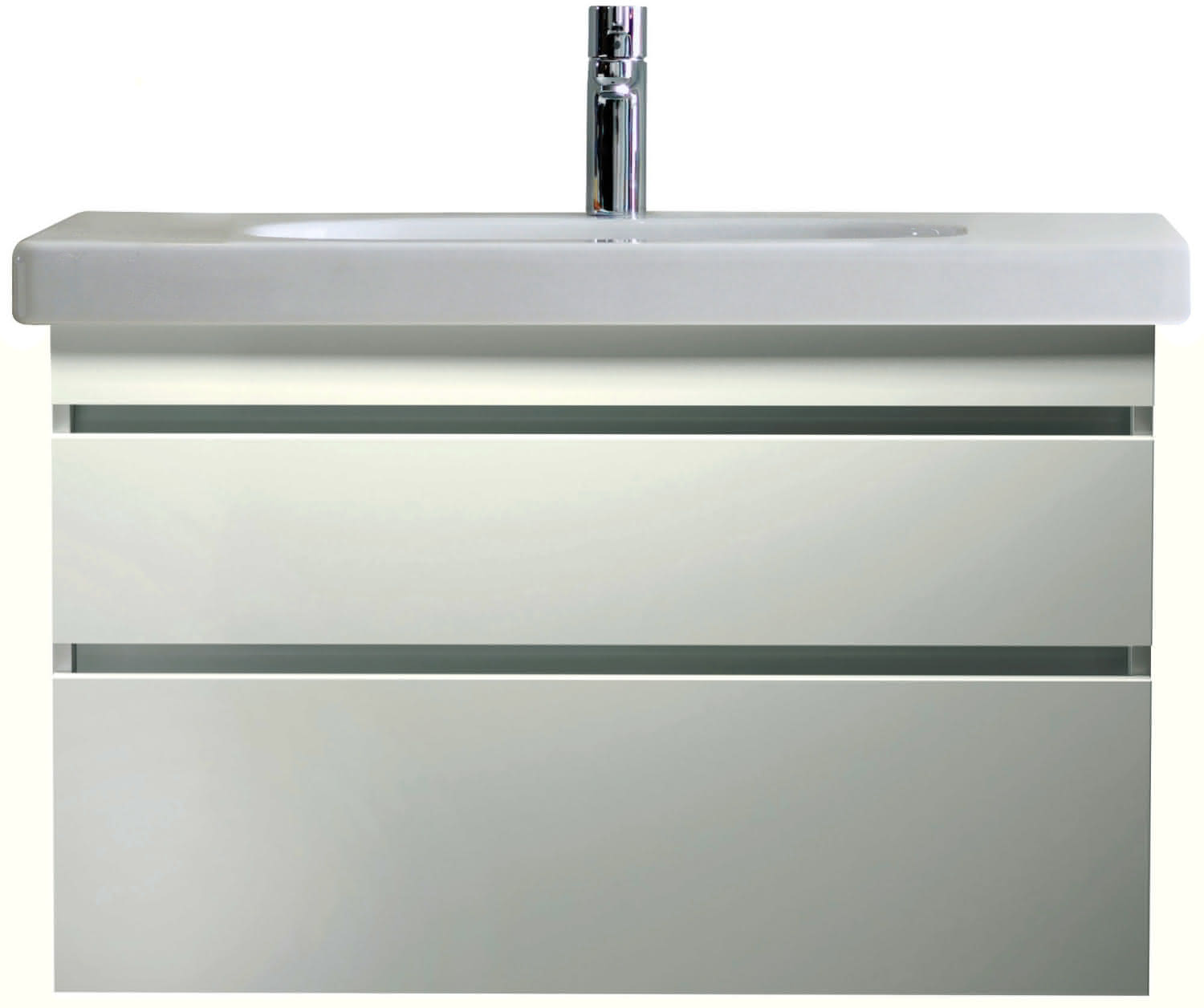 DU Möbelwaschtisch DuraStyle 1000 mm mit ÜL, mit HLB, 1 HL, weiß