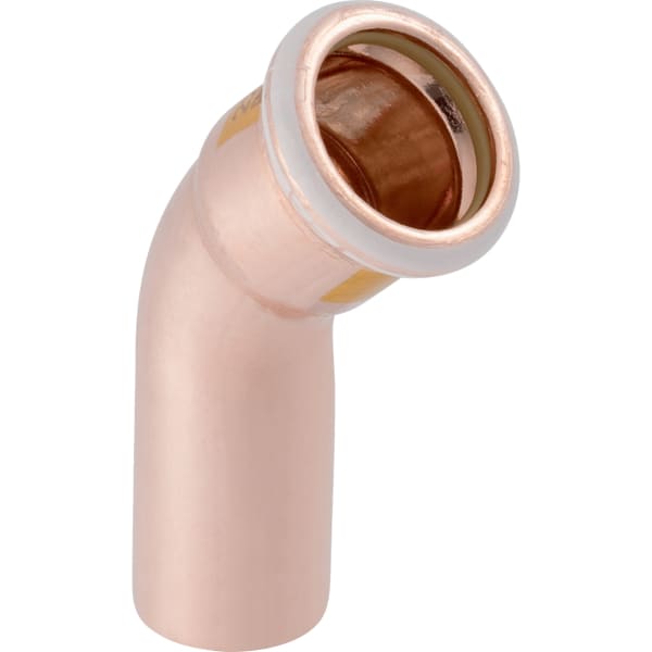 Geberit Mapress Kupfer Bogen 45Gr mit Einschubende (Gas) d42