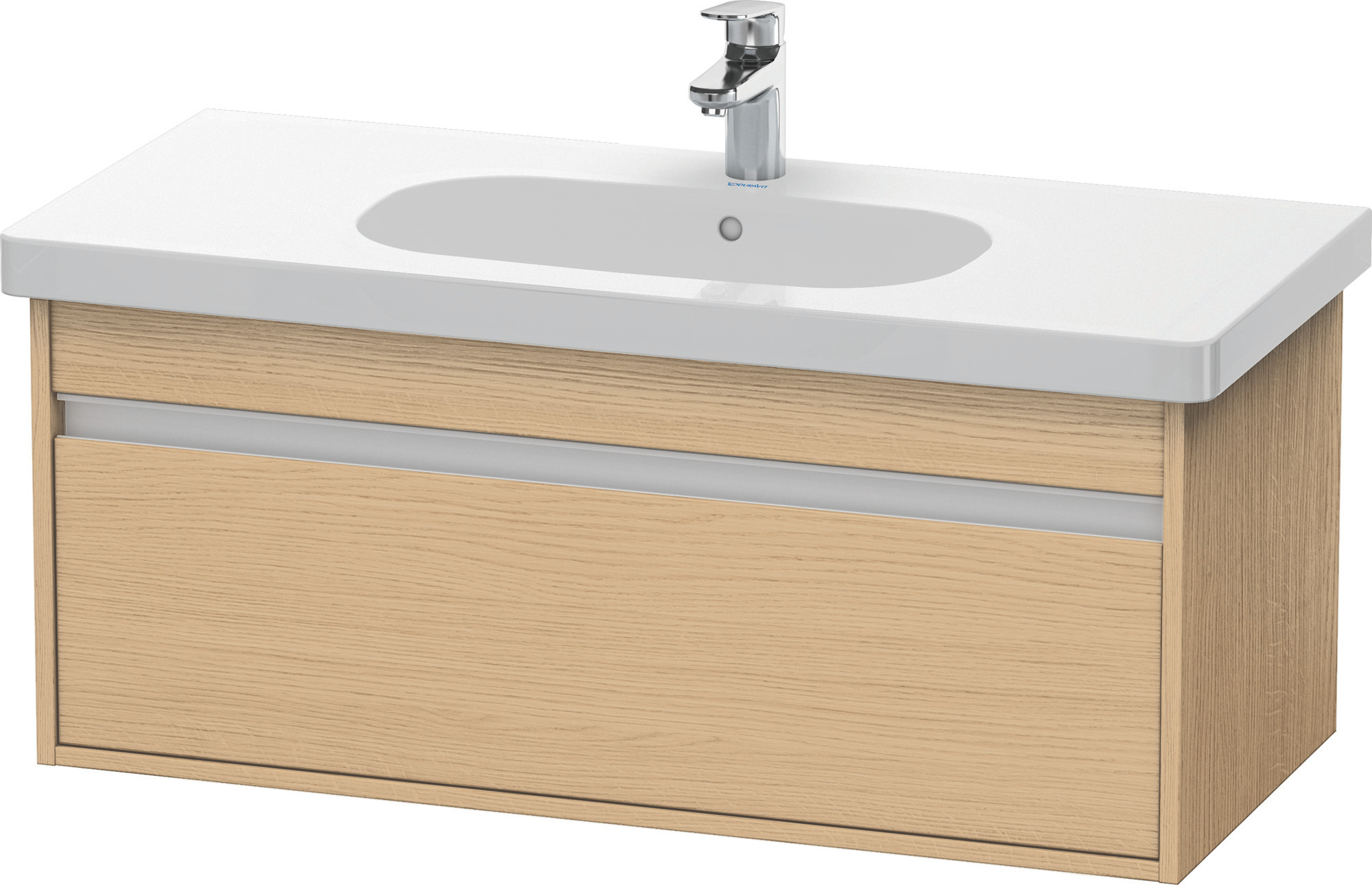 Duravit WTU wandhängend Ketho 455x1000x410mm 1 Auszug, für 034210, Eiche Natur