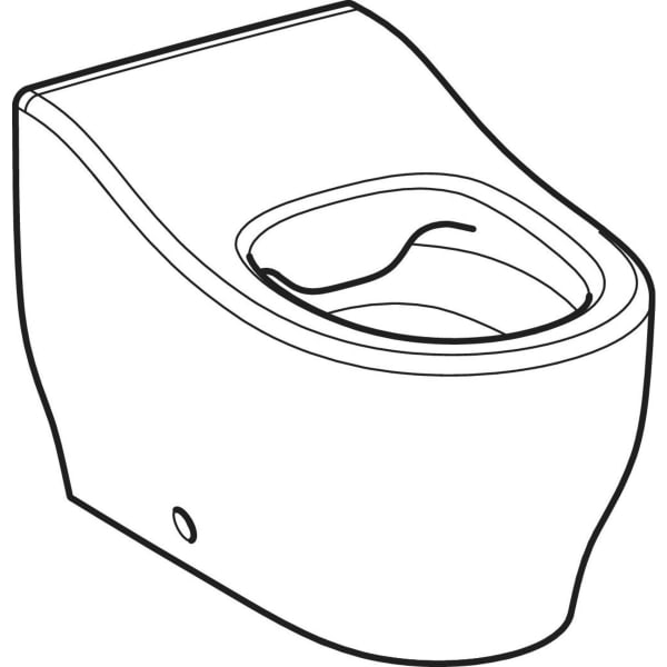 Geberit Bambini SWC f. Kleinkinder Tiefspüler Rimfree, H:24cm, Rimfree, weiß