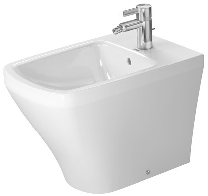 DU Stand-Bidet DuraStyle 570 mm mit ÜL, mit HLB, 1 HL, BTW, weiß