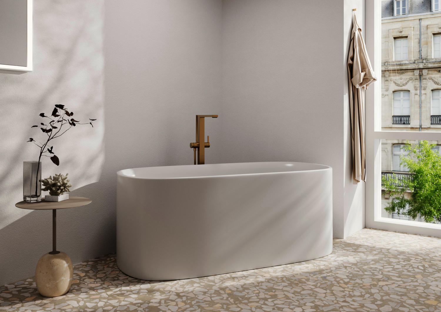 Hansgrohe Wannenmischer Tecturis E bodenstehend BBR