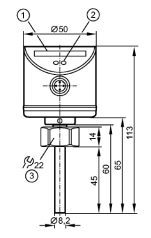 KSB Strömungssensor Messbereich 3 - 300 cm/s