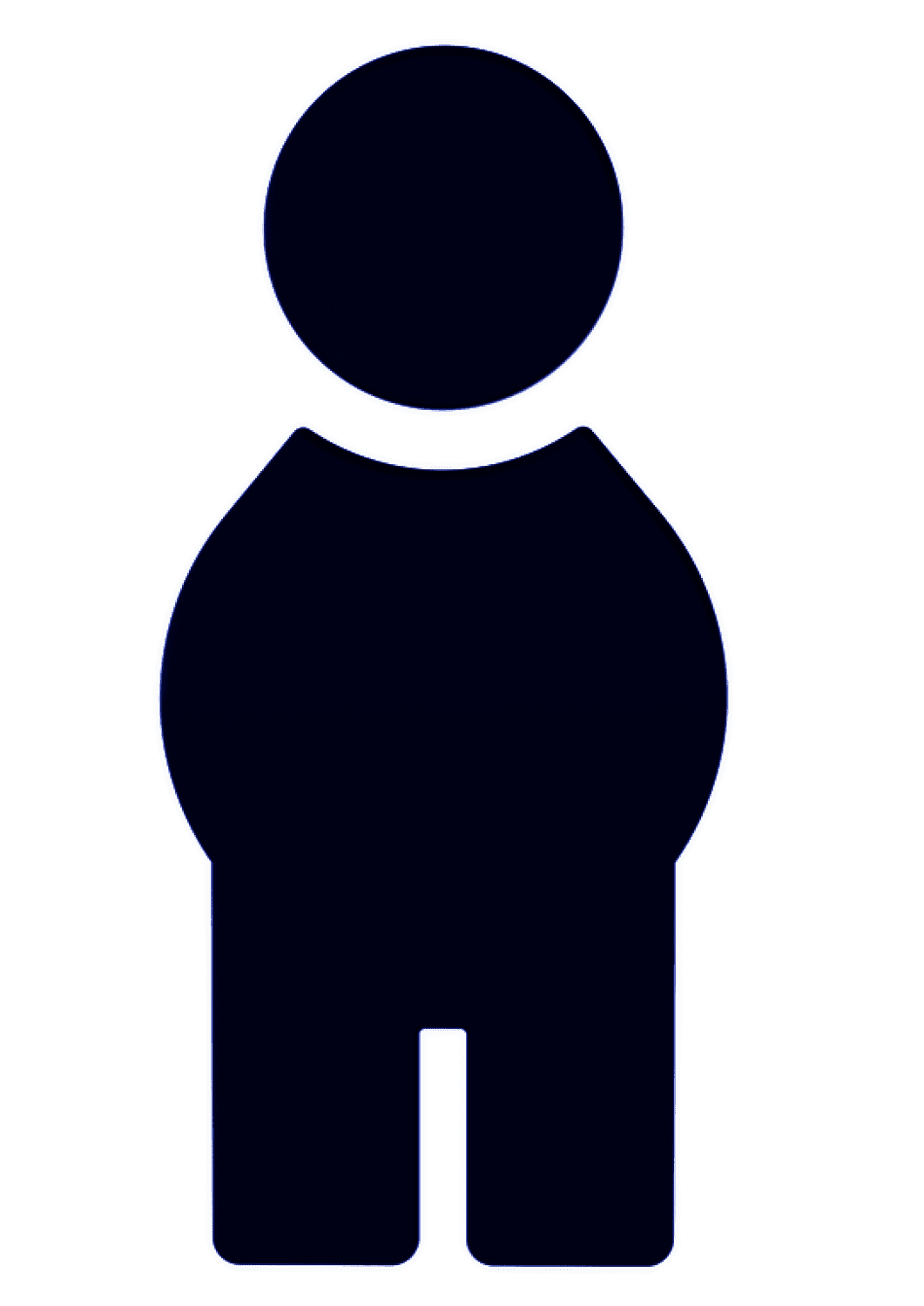 HEWI Symbol Mann Ser 801, selbstklebend stahlblau