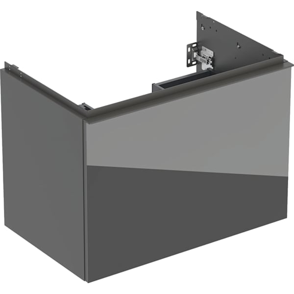 Geberit Acanto US für WT B:75cm, 1 Schubl. 1 i.Schubl., lava matt/Glas lava
