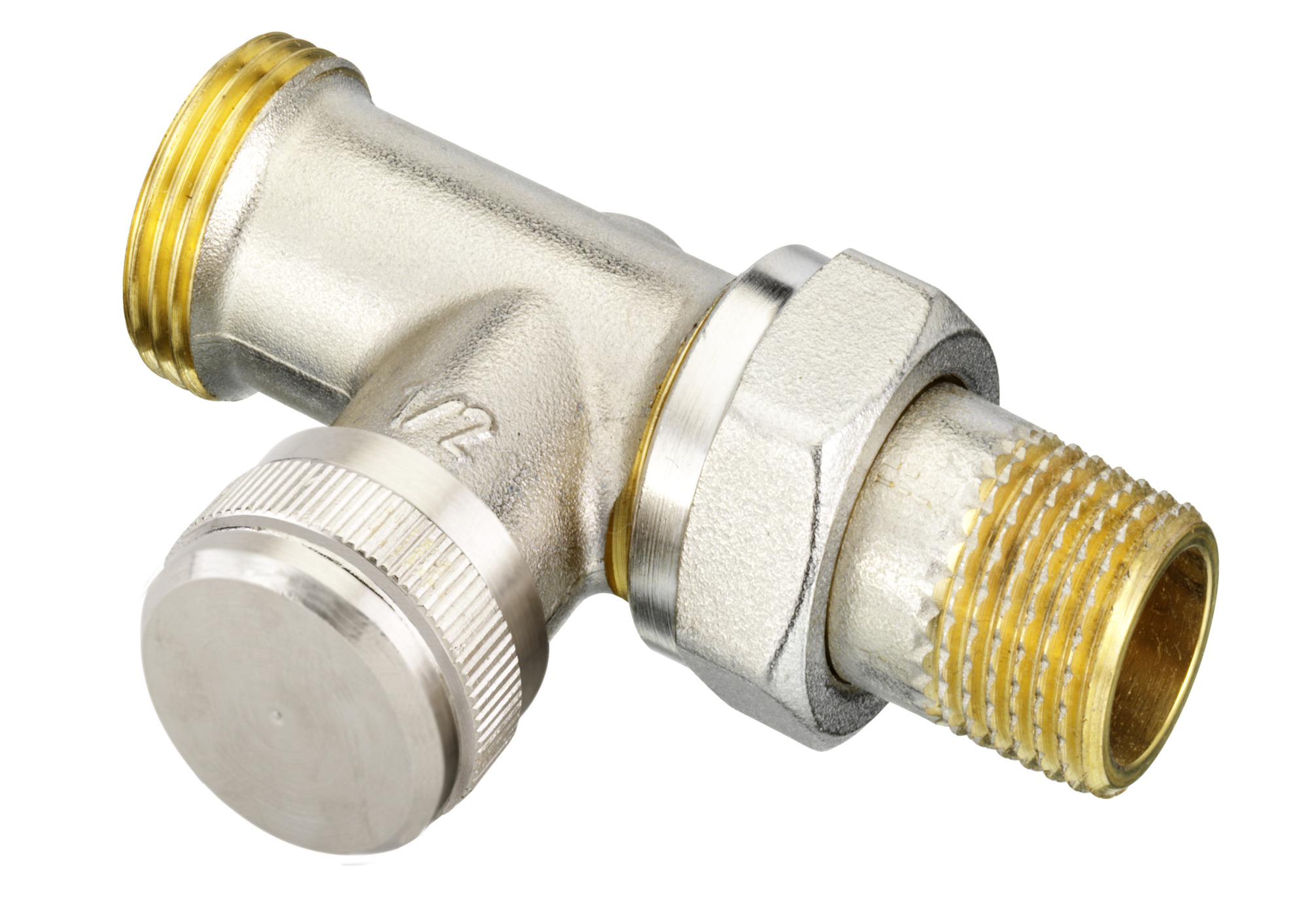 Danfoss Rücklaufverschraubung RLV 15 G 3/4 AG, Durchgang, vernickelt