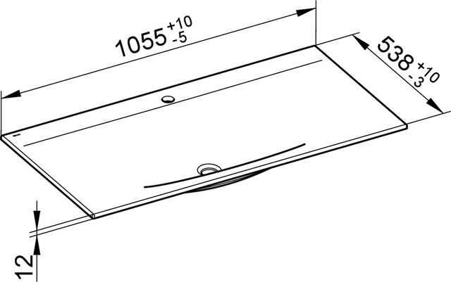 KE Ker.-WT Edition Lignatur 33350 mit 1 Loch Bohrung, ws