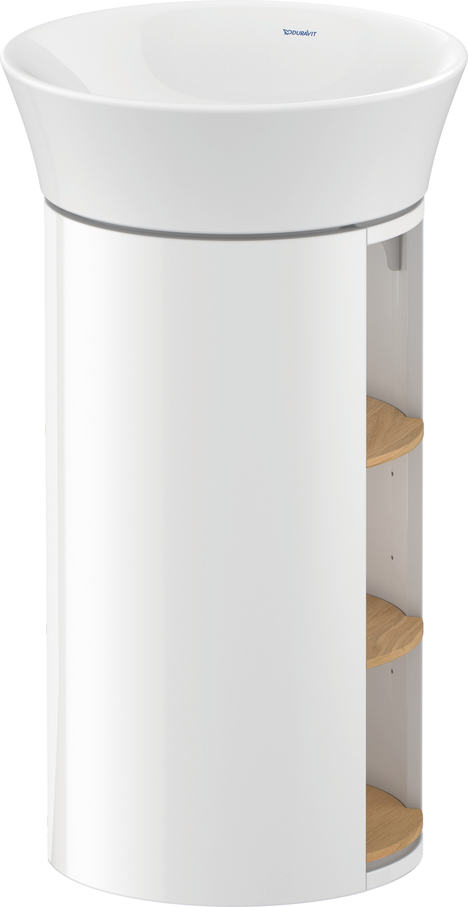 Duravit WTU White Tulip bodenst. 751x350x410mm, Eiche N.M./Weiß HGL