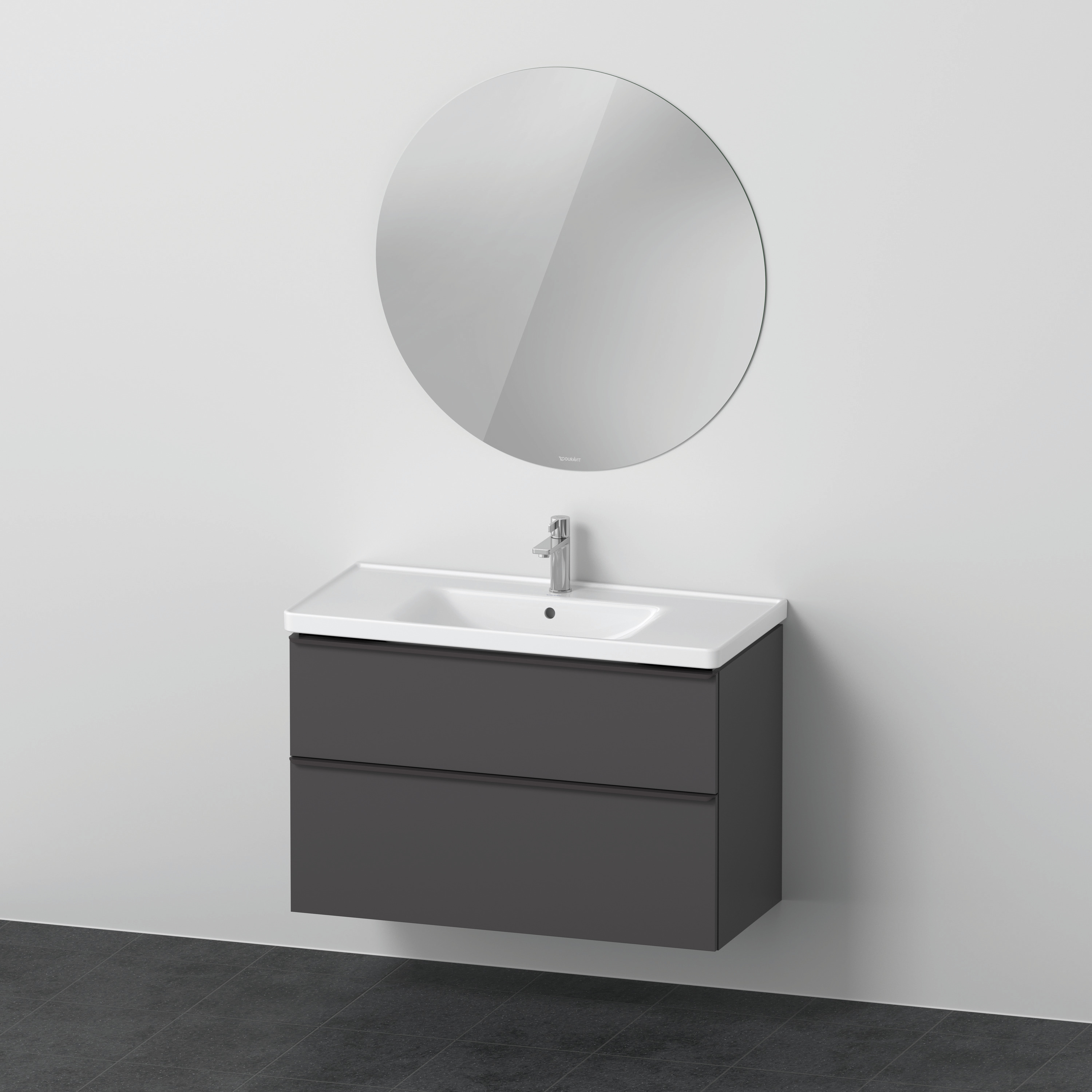 Duravit D-Neo Möbel-Set wandh. 1000x480mm WT,WTU Ausz 1,SBK 1,SP Rund, Graphit M.