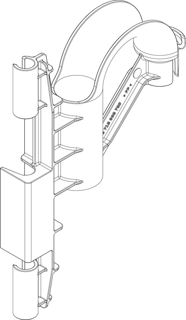 BOSCH Ersatzteil TTNR: 87186687890 Führung und Wellrohr BOSCH Ersatzteil TTNR: 87186687890 Führung und Wellrohr