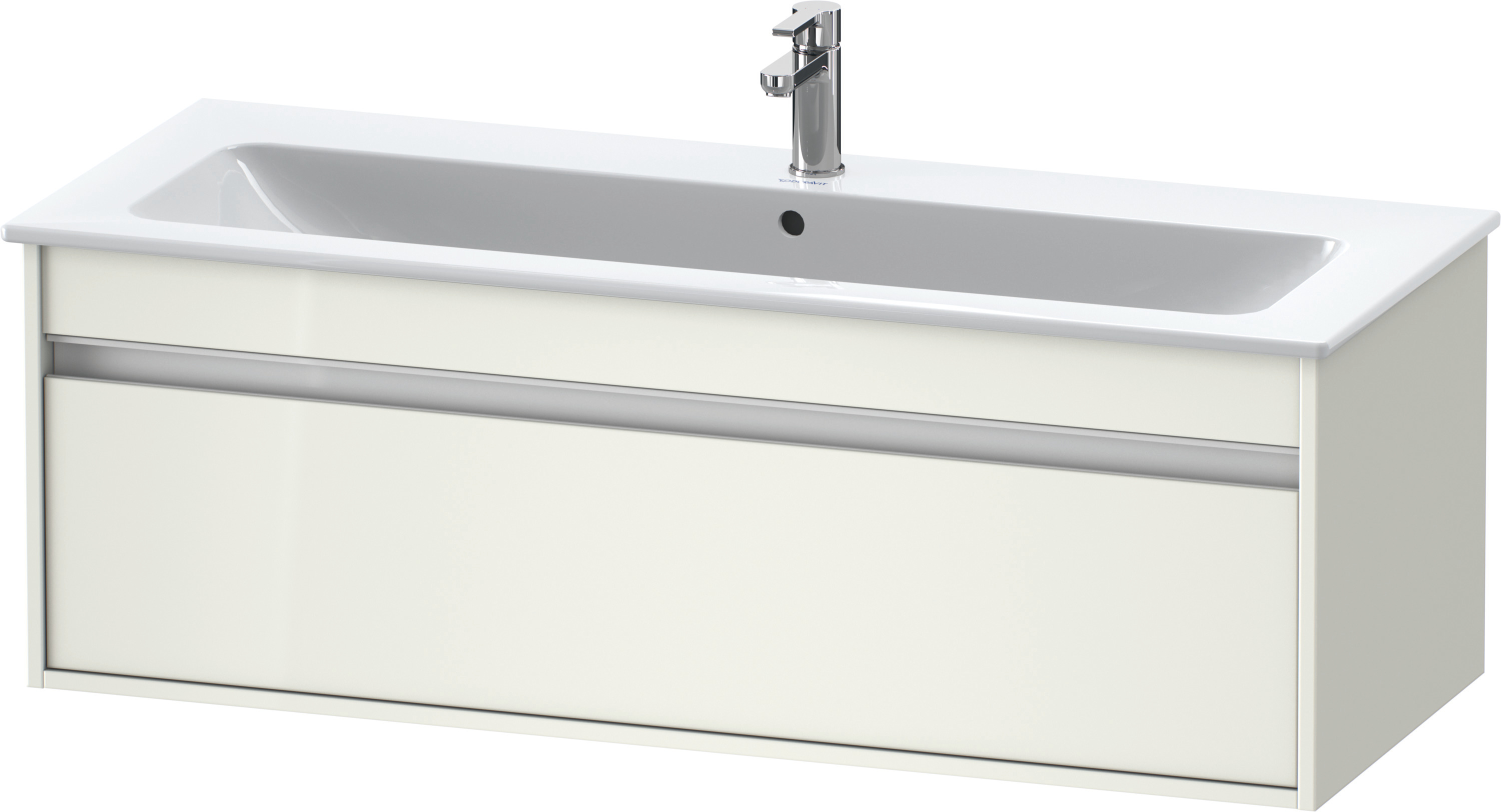Duravit WTU Ketho f. ME by Starck, 1 Auszug 410x1200x475mm, Weiß Hochglanz
