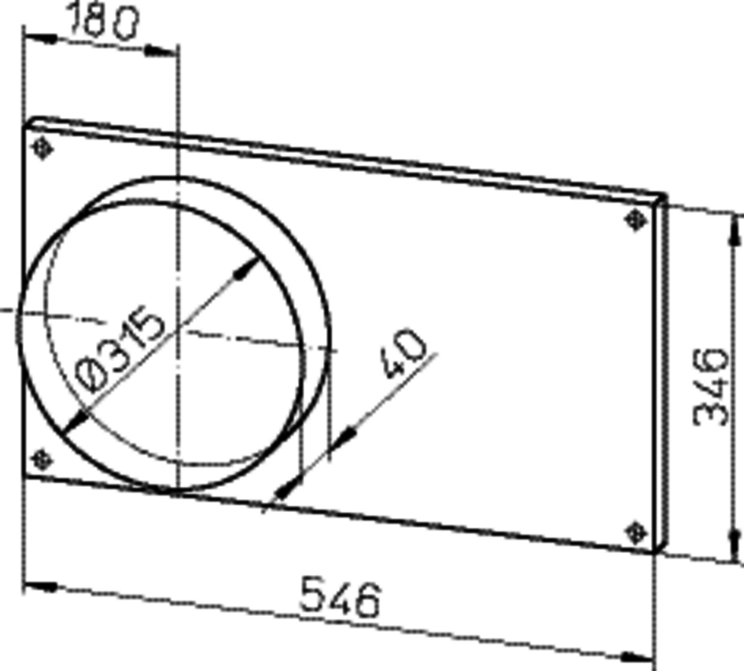 Helios FSK 50/30 Formstück zu Kanalventilator 1 Satz = 2 Stück