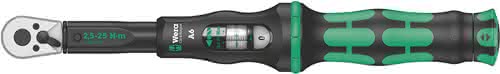 Drehmomentschlüssel Click-Torque A 6 1/4 Zoll 2,5-25 Nm WERA Drehmomentschlüssel Click-Torque A 6 1/4 Zoll 2,5-25 Nm WERA