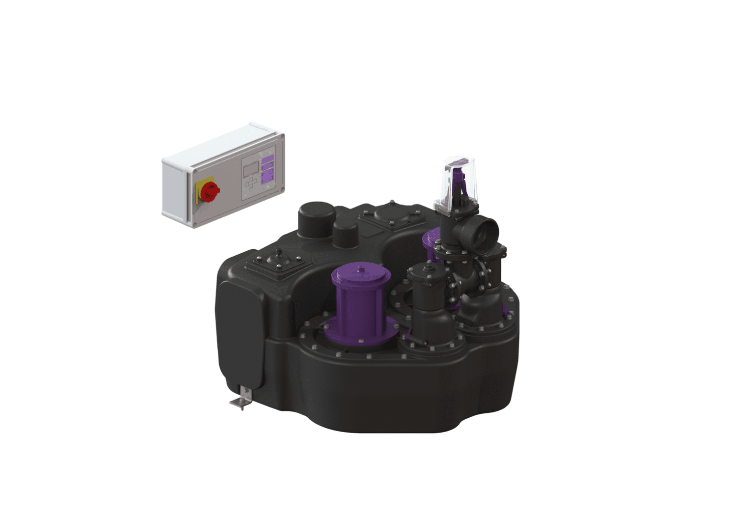 KESSEL-Hebeanlage Aqualift F Duo Comfort, SPF 1500-S3, Schieber
