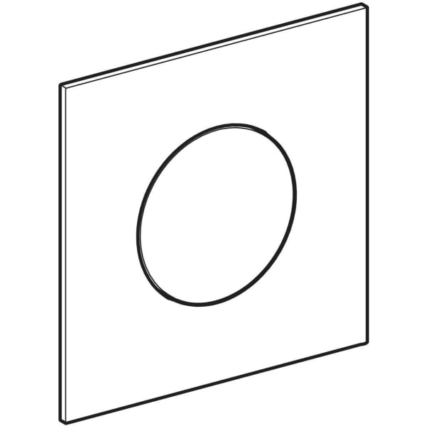 Geberit Typ 40 BetPl., rund, f. UR-Strg. pneum. Sp., messing gebürstet, Etc
