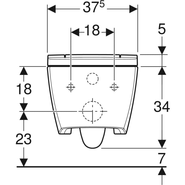 Geberit Geberit AquaClean Sela WC-Komplettanlage Wand-WC, weiß matt