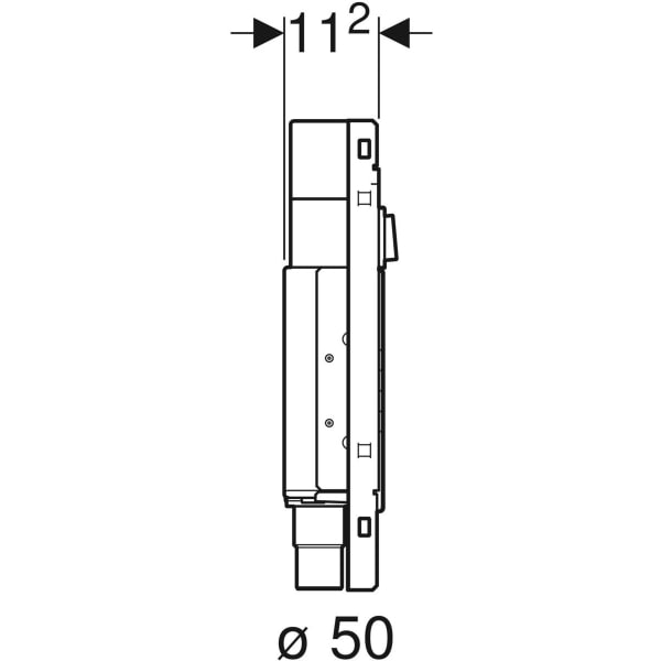 Geberit GIS Set Geberit ONE Waschtisch mit UP-Drehsiphon B75