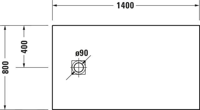 DU Sustano Duschwanne R.Ek 1400x800x30 Mineralguss,Hellgrau Matt
