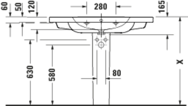 DU D-Code 2.0 MWT 1000x480mm,m.ÜL, Weiß